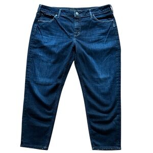 Silver Jeans Avery Skinny Crop Dark Denim